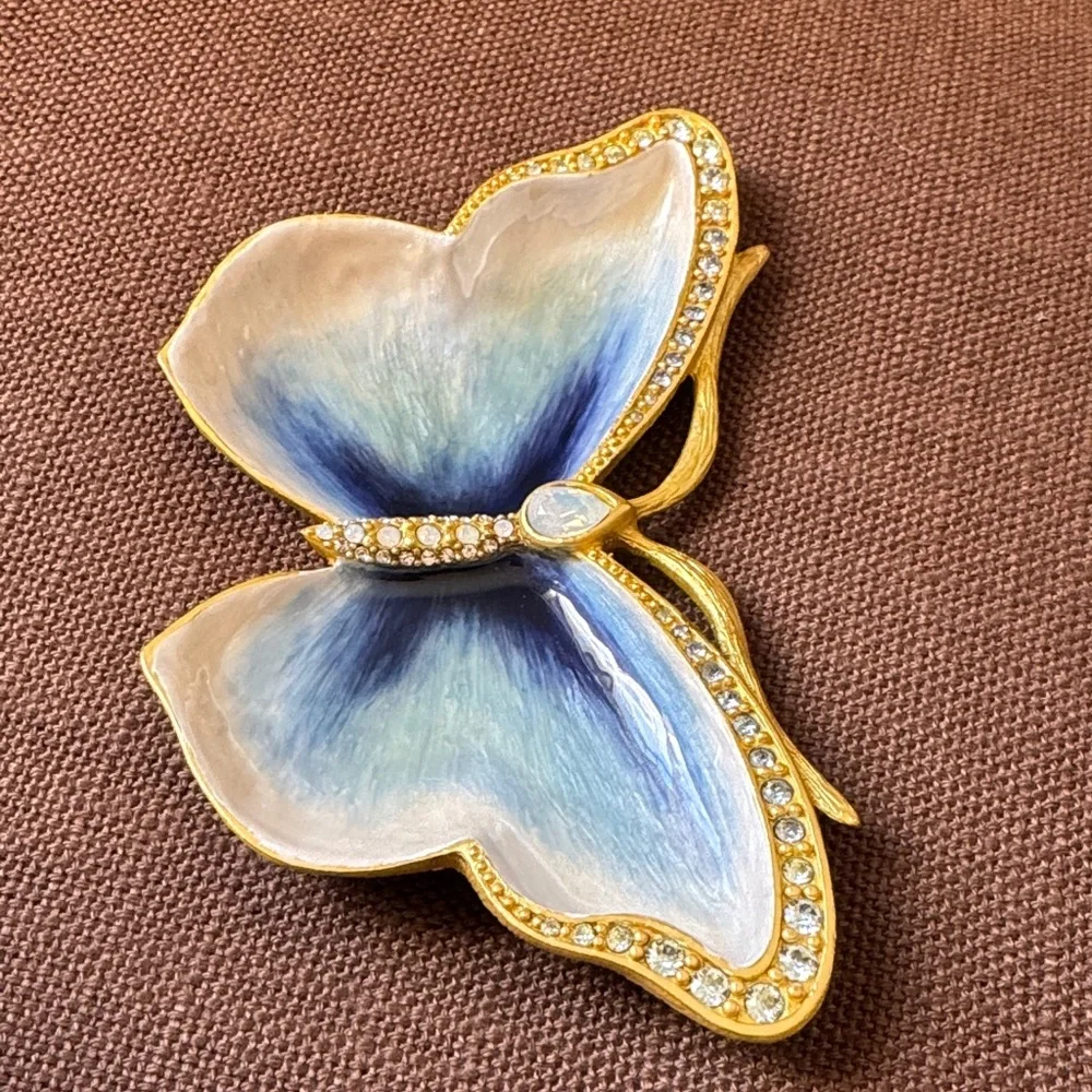 Jay Strongwater Juliet Butterfly Trinket Tray